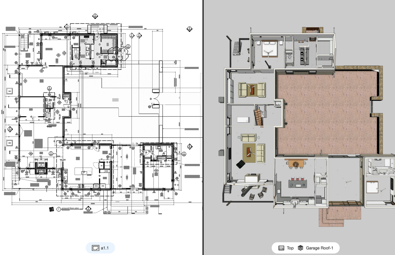 Brigade Belvedere 1 BHK floor plan, 705 - 740 sq.ft